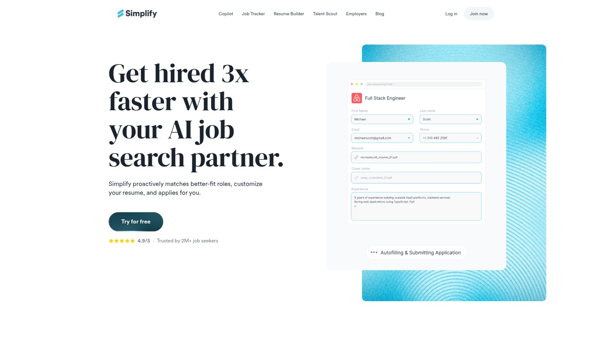 Simplify homepage, September 2026